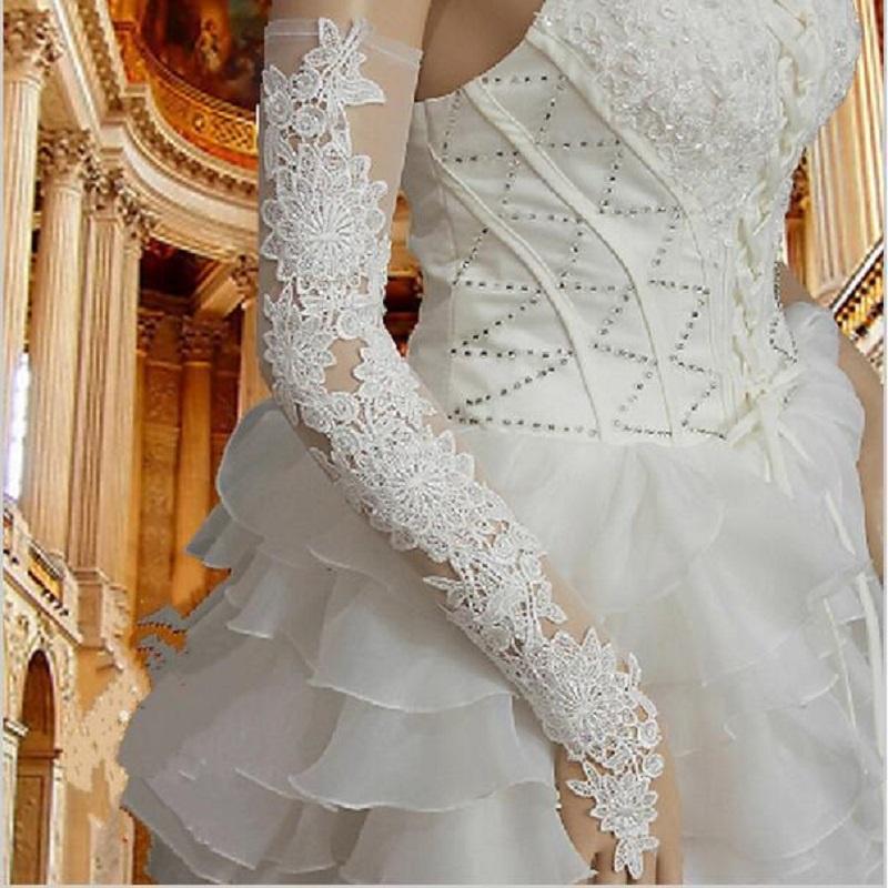 Banquet Etiquette Gloves Long Lace Hollowed-out Dress Gloves
