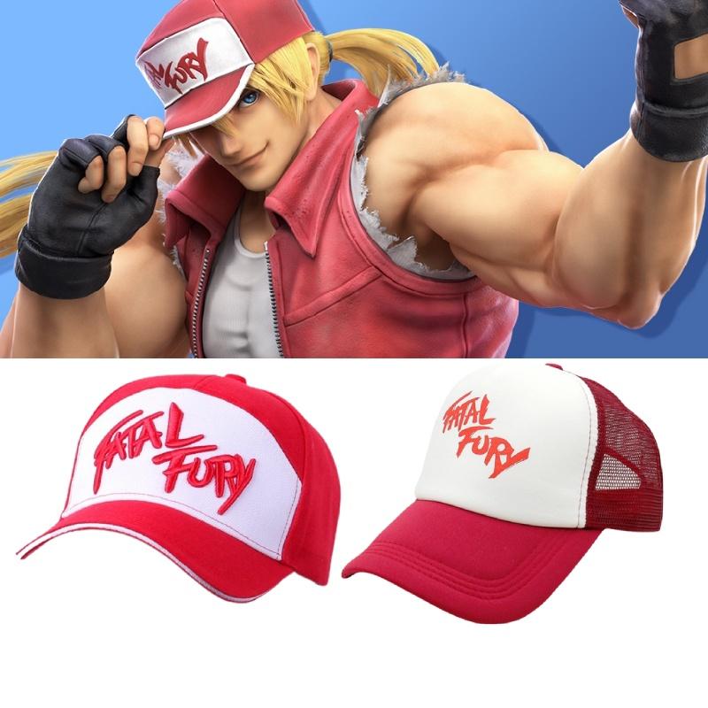 Fatal Fury Терри Богард Вышитая Хлопковая Бейсболка Хип-хоп Стиль