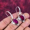 Ruby Earrings Gemstone Jewelry, 925 Solid Sterling Silver Handmade Earrings, Latest Design Jewelry