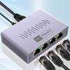 1000Mbps Ethernet 1x4 Splitter Gigabit RJ45 Cat6 LAN Internet Connector 1 In 4 Out Network Extension for PC Laptop Router TV Box