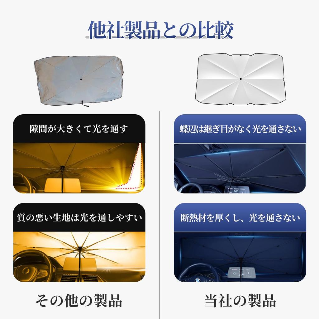 Coollooda Car Umbrella Front Car Car Front Umbrella Includes Storage Foldable for Easy Easy 10 Reinforced UV Light Heat Sunburn Heat Privacy Perfect