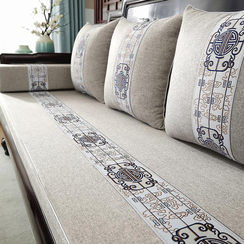 Подушка для дивана из палисандра, новая подушка в китайском стиле, мебель из цельного дерева, нескользящая утолщенная губчатая подушка высокой плотности, подушка для сиденья