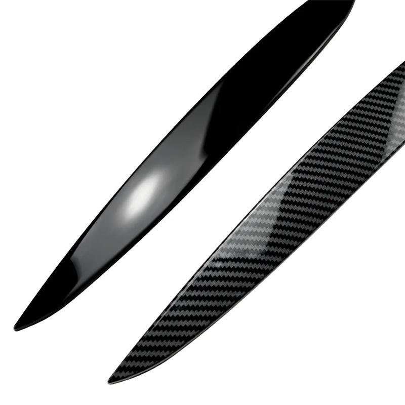 Накладки на брови передних фар из углеродного волокна, глянцевые черные, из АБС-пластика, аксессуары для Volkswagen для VW Golf 4 MK4