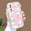 Милый мультяшный узор, кремовая текстура, мягкий силиконовый чехол с волнистыми краями, чехол для телефона для Huawei Honor Infinix Tecno iPhone