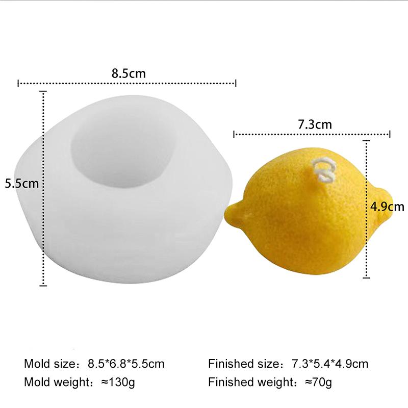 DIY Fruits Series Mango Lemon Chocolate Candy Baking Molds Handmade Fruit Strawberry Orange Blueberry Form Silicone Mold