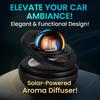 Автомобильный освежитель воздуха на солнечной энергии, двойные кольца, вращающаяся подвеска, вращающийся диффузор для ароматерапии, приборная панель, парфюмерный ароматизатор, авто орнамент