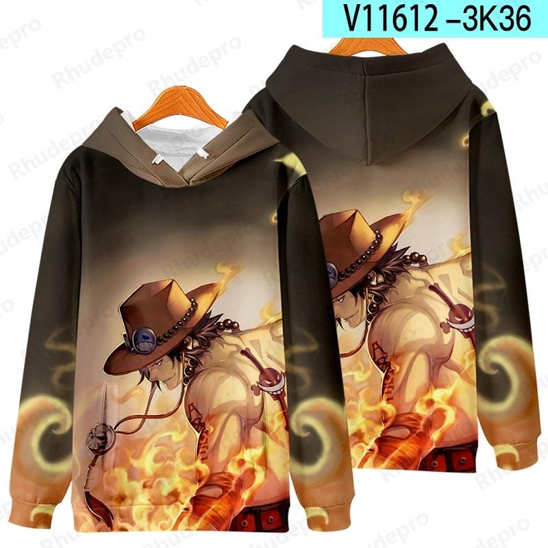 Luffy Nouvelle Mode Une Pièce Sweats À Capuche Impression 3D Hommes Femmes Enfants Sweats Garçon Fille Enfants Streetwear Pull Vert Hauts