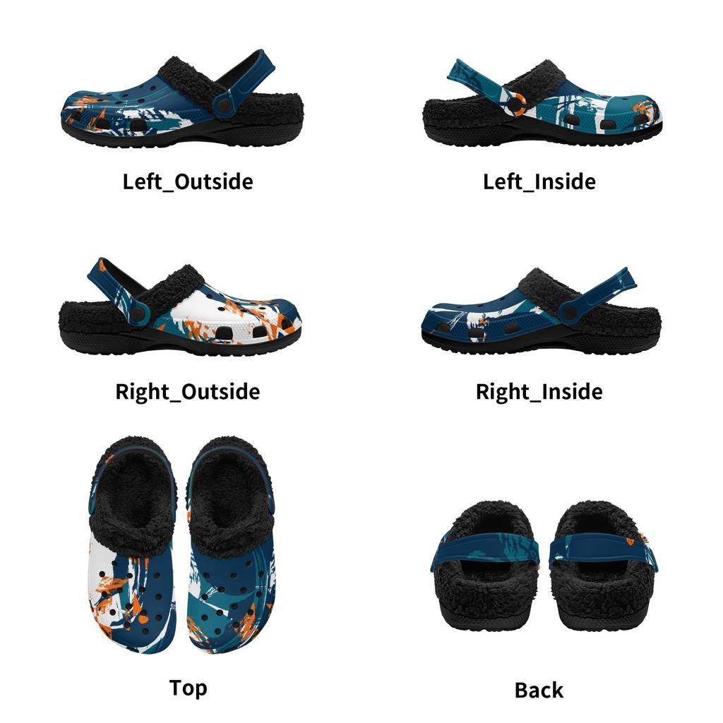 1 пара теплых сабо на подкладке из ЭВА и меха для мужчин и женщин, уютные зимние комфортные тапочки, мягкая легкая обувь для дома и улицы