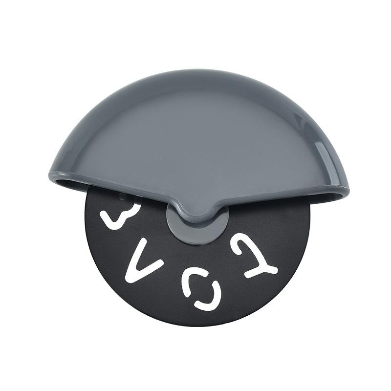 Нож для резки круглого колеса из нержавеющей стали для пиццы с крышкой, роликовый резак для теста, кондитерские кухонные аксессуары для выпечки, инструменты