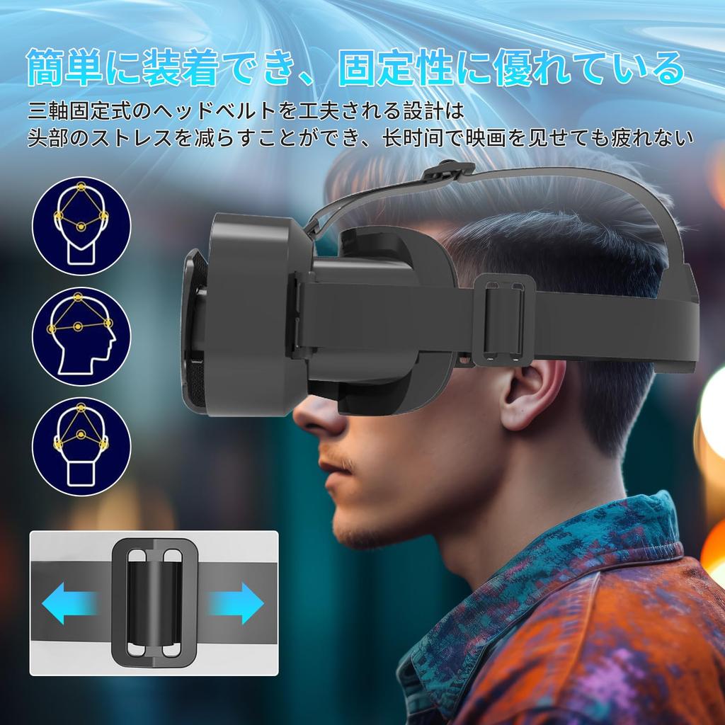 Панельный дизайн очков виртуальной реальности Plug и панорамный сверхширокий обзор VR 3D для асферического оптического регулируемого фокуса и зрачка, удобный для совместимости с