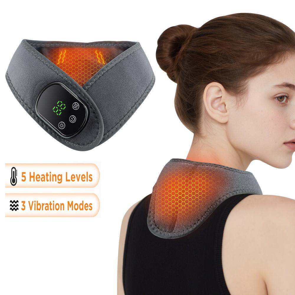Electric Heating Wrist Guard 5 Levels Hot Compress Massage Wrist Brace Ankle Wrap Hand Foot Protector Rechargeable Wristband