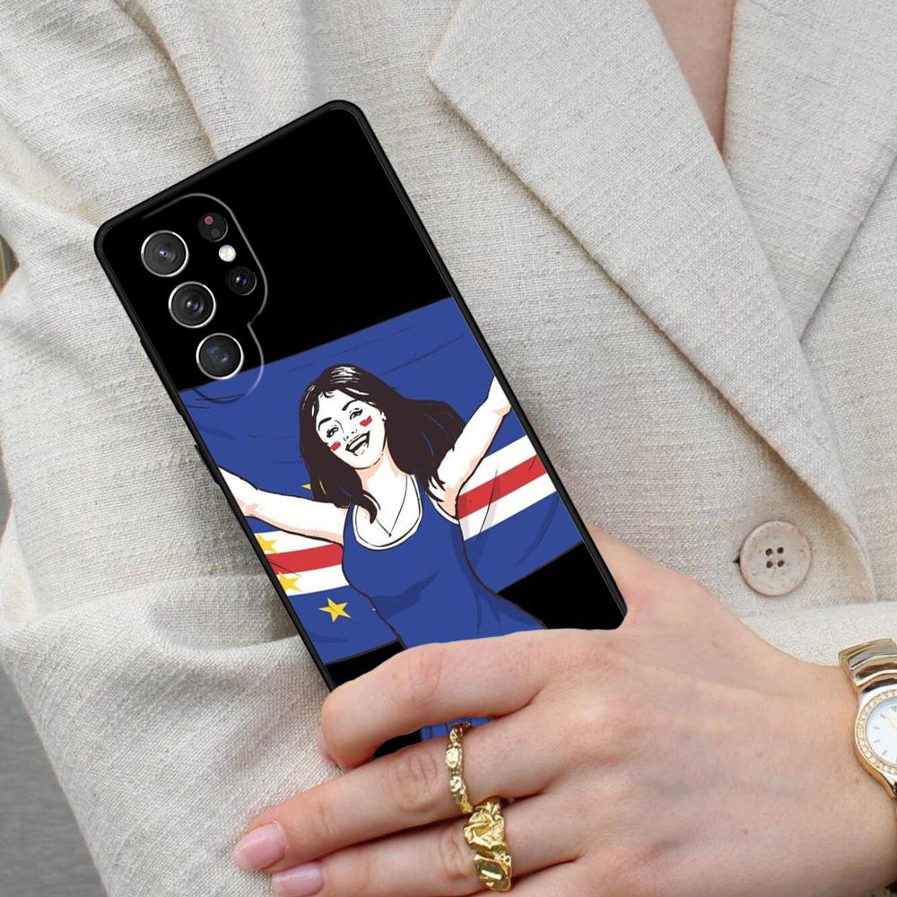 Чехол для телефона Samsung Galaxy S26 Ultra S25 S24 S23 S22 S21 S20 Note10 с гербом и флагом Кабо-Верде