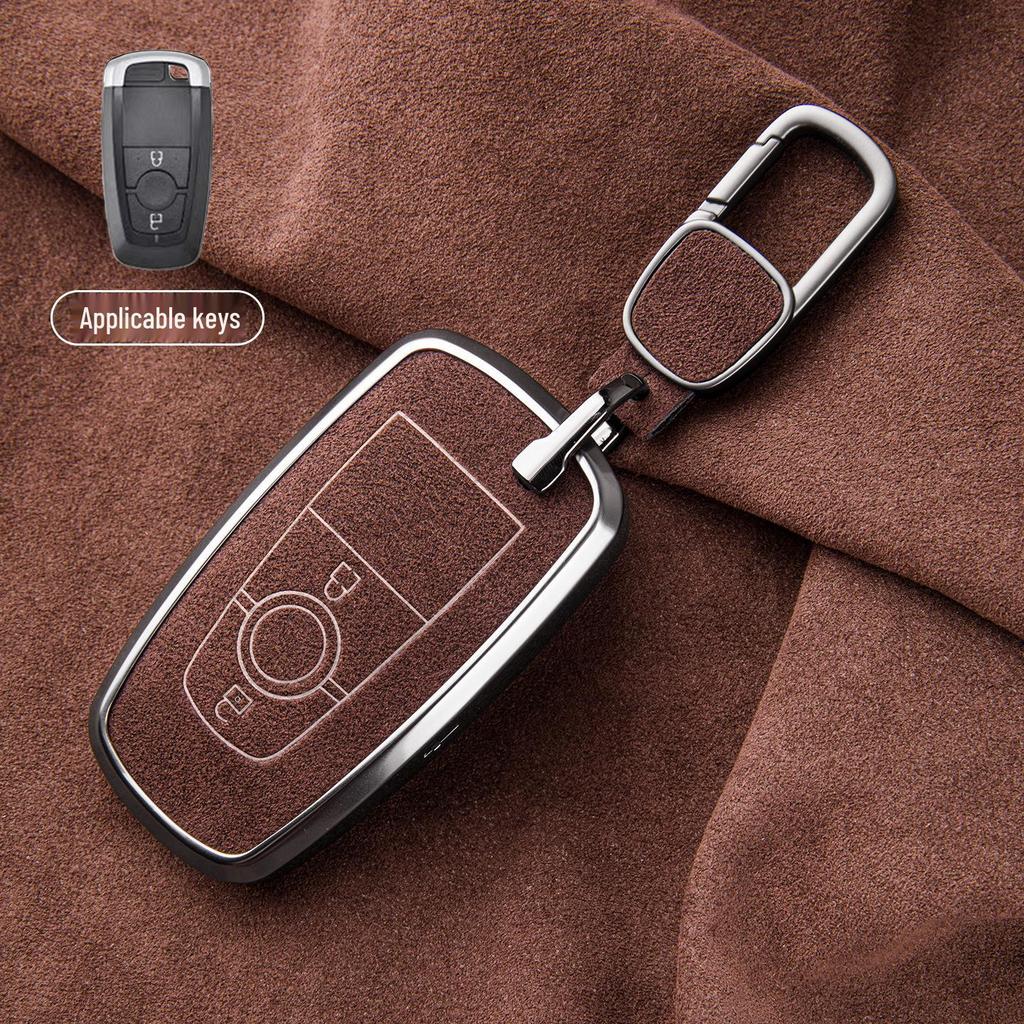 Premium Sheepskin Key Cover for Ford Explorer ST, Edge L, Mondeo EVOS