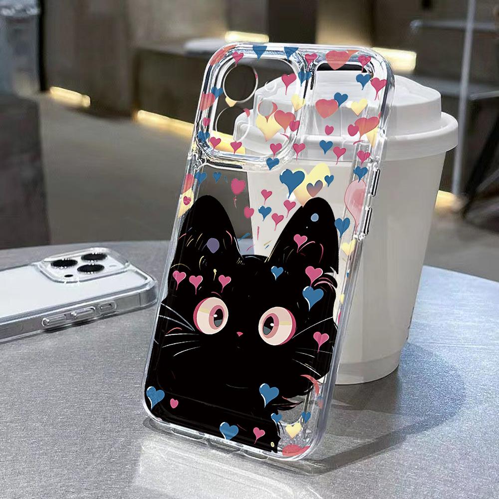 Силиконовый чехол для телефона с изображением кота и животного для iPhone 16 Pro Max Funda iPhone 11 14 15 13 12 XR X XS 7 8 Plus SE 16promax 15promax Covers