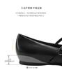 St&Sat Flat Bottomed Girlish Style French Shallow Mouth One Button Round Toe Single Shoe Retro Mary Jane Shoes