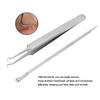 Набор инструментов для удаления черных точек из нержавеющей стали Изогнутый пинцет Двусторонний экстрактор угрей