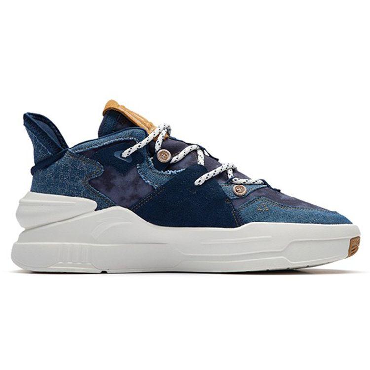 Anta Badass 4 Retro Толстая подошва Повседневные низкие кроссовки Мужские кроссовки Deep-Shadow-Blue 112238080-8