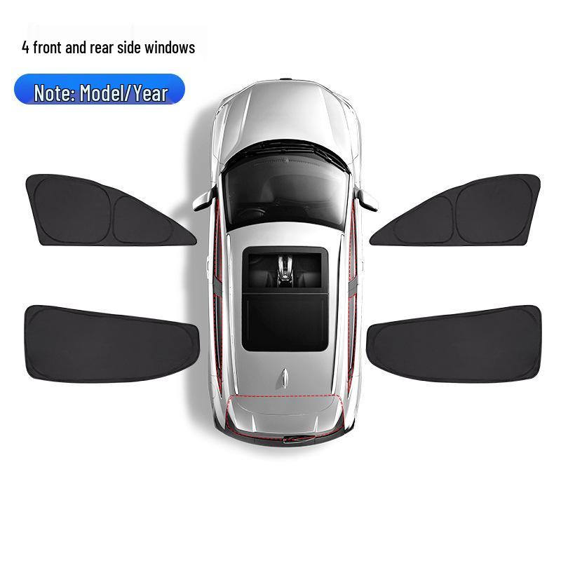 Теневой экран на окно автомобиля Besturn Yueyi 07 - Защита от солнца, Теплоизоляция, Блокировка света, Защита конфиденциальности