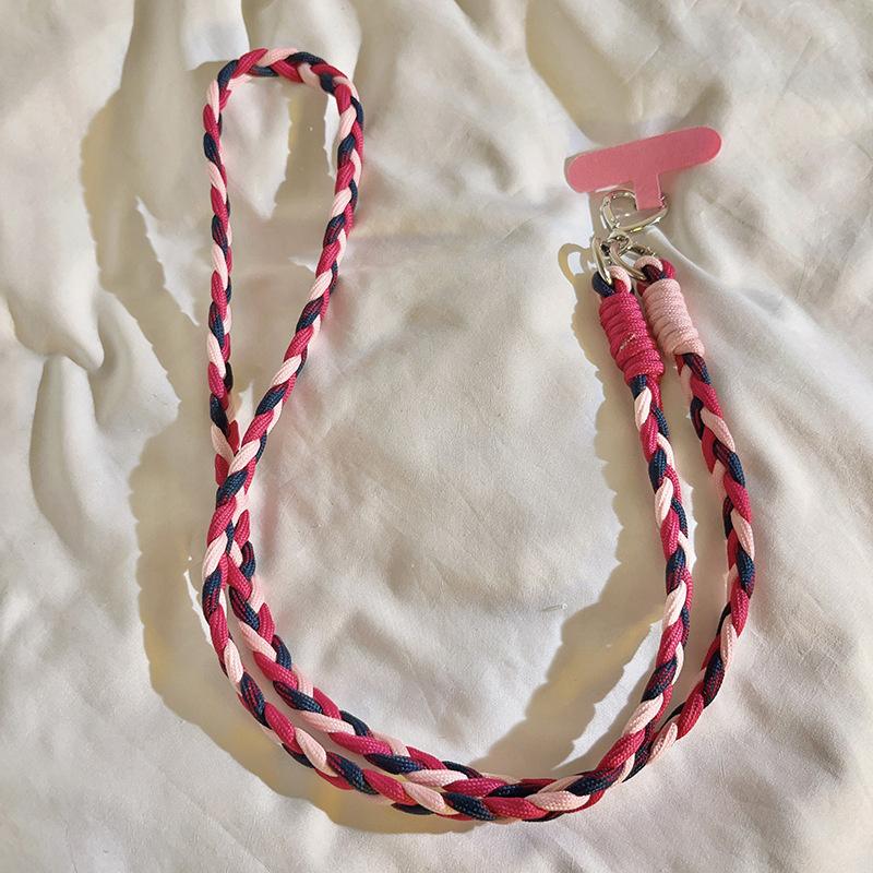 Цветной длинный ремешок для телефона через плечо, веревочная цепочка для iPhone, Samsung, Huawei, Xiaomi, брелок, универсальная подвеска для телефона и сумки