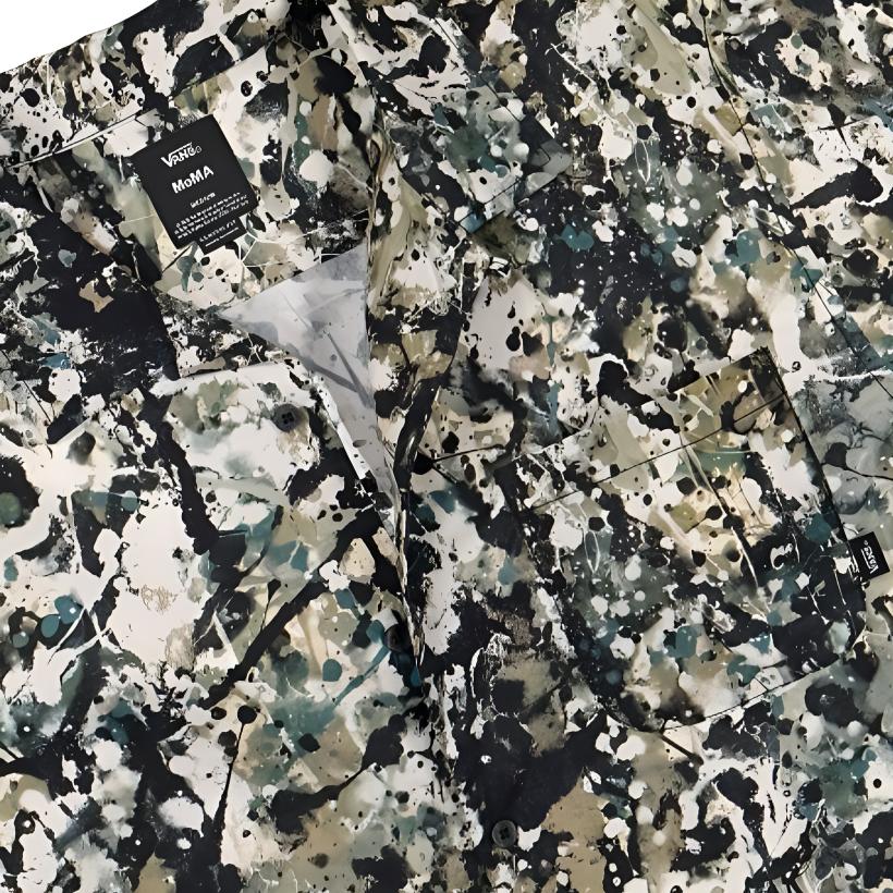 Vans Рубашка с коротким рукавом X MoMA Camouflage Мужские рубашки VN0A4RPR18K1