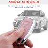 Чехол для брелока Hyundai с брелоком, Розовая кожаная обложка-защита для брелока, Подходит для 2022 2021 2020 Hyundai Sonata Santa fe T