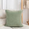 Corduroy Pillowcase Square Sofa Pillow Cover Practical Bohemia Throw Pillow Cover  Car