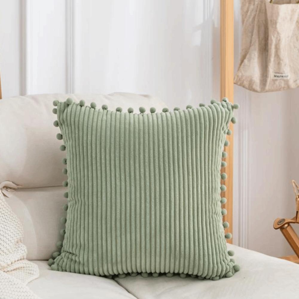 Corduroy Pillowcase Square Sofa Pillow Cover Practical Bohemia Throw Pillow Cover  Car