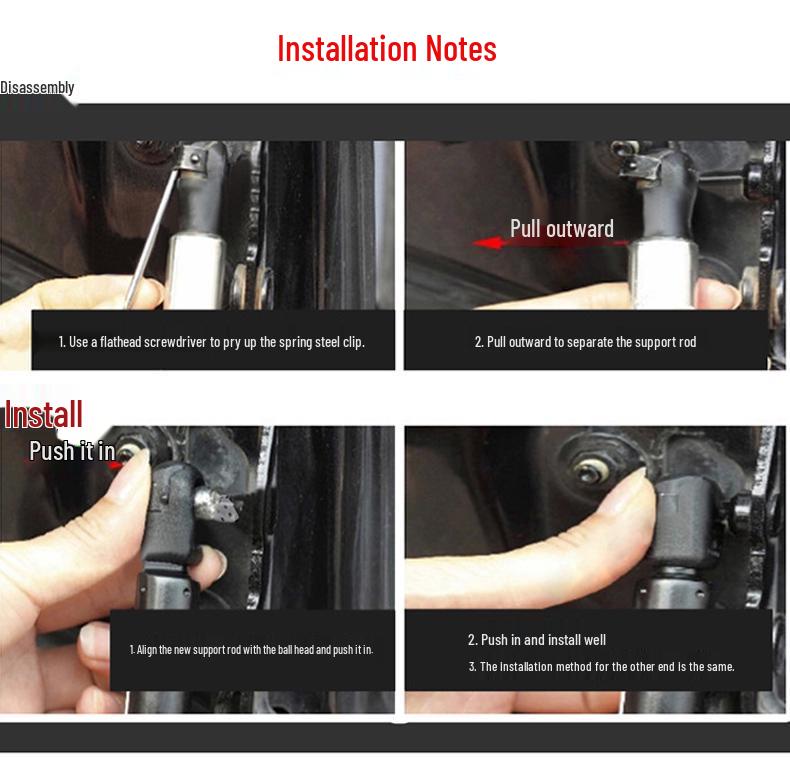 Trunk Hydraulic Rod for Baojun 730, 560, 630, 610, 510, 310w Rear Tailgate