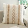 2 Pcs Throw Pillowcase Bohemian Style Color Matching Square Shape Bedroom Living Room Sofa Decoration Pillowcase Pillow Cover