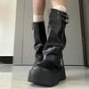 American Retro Trouser Boots Women's 2025 New Big Head Sweet Cool Style Thick Sole But Knee Boots Tall Knight Boots