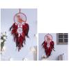 Dinosaur Dream Catcher Ornament Kids Faux LED Light Feather Dream Catcher Handmade Home Decor Birthday Gift