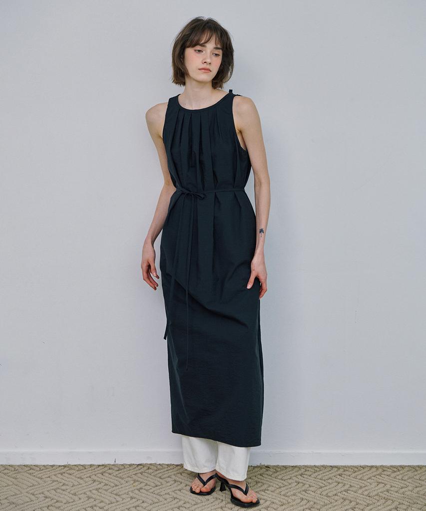 Marot Back Slit String Dress