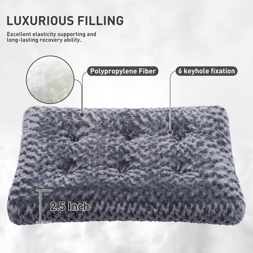 Легкий двухсторонний лежак из розового бархата для собак и кошек, мягкий, теплый, моющийся матрас для собак, уютная подушка для домашних животных, гипоаллергенный, прочный коврик для домашних животных