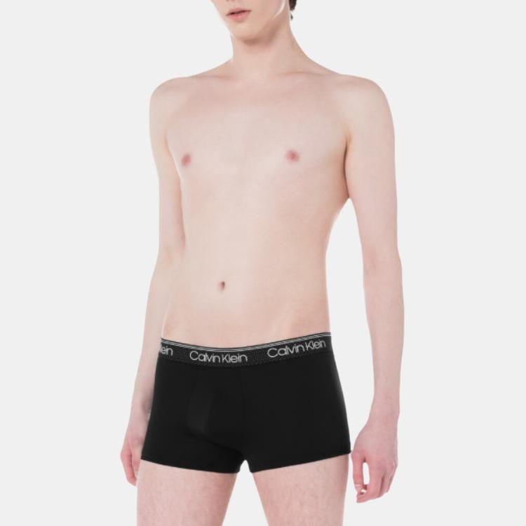 Calvin Klein Сетчатые трусы-боксеры с низкой посадкой, удобные, мужское нижнее белье, черное NB3807-UB1