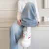 Spring 2025 Girls' Stylish Wide Leg Jeans - Korean Fashion, Straight Leg Fit for Kids