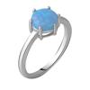 Silver Ring with Opal 0.905ct (2061007) 2.16 Gr. 925 Samples