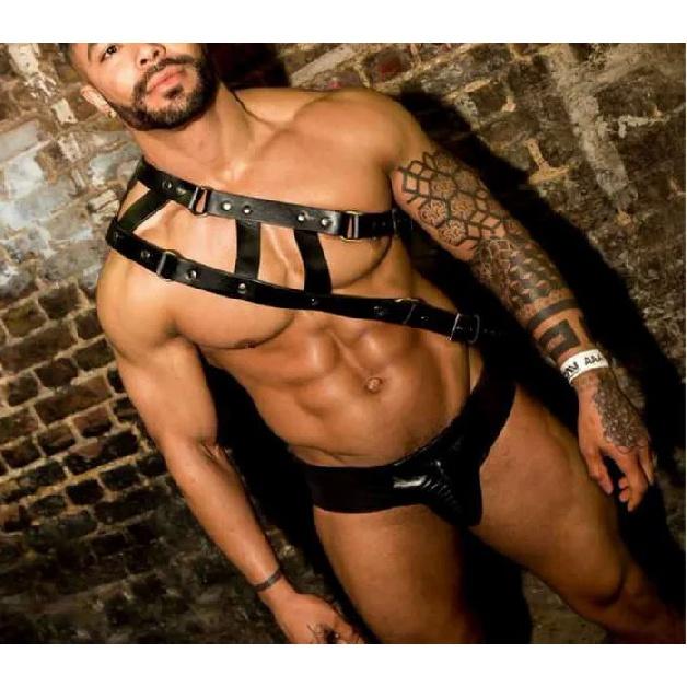 Горячее эротическое нижнее белье, БДСМ, фетиш-костюм, мужские кожаные ремни для геев, пояс для бондажа, ремень в стиле панк, Rave, клетка для члена, трусики целомудрия