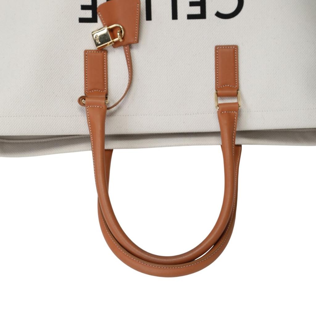 Celine Кросс-боди сумка Horizontalkava холст белый Женская 190062BNZ Б/у