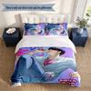 jinu 3‑Piece Bedding Set Soft Microfiber Duvet Cover Pillowcases Comfortable Bed Linen for Bedroom Decoration