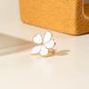 Dripping Oil Flower Ring Camellia Flower French Irregular Ring Retro Enamel Finger Ring  Wedding