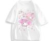 2026 Новая Мода Круглый Вырез Короткий Рукав Футболка Весна Лето Sanrio My Melody Женская Футболка Унисекс Модный Милый Топ Одежда