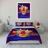 Silhouettes volleyball colorful splashes Bedding sets Duvet cover sets Duvet covers Pillowcases(1 * Duvet Cover 2 * Pillowcases without duvet insert)