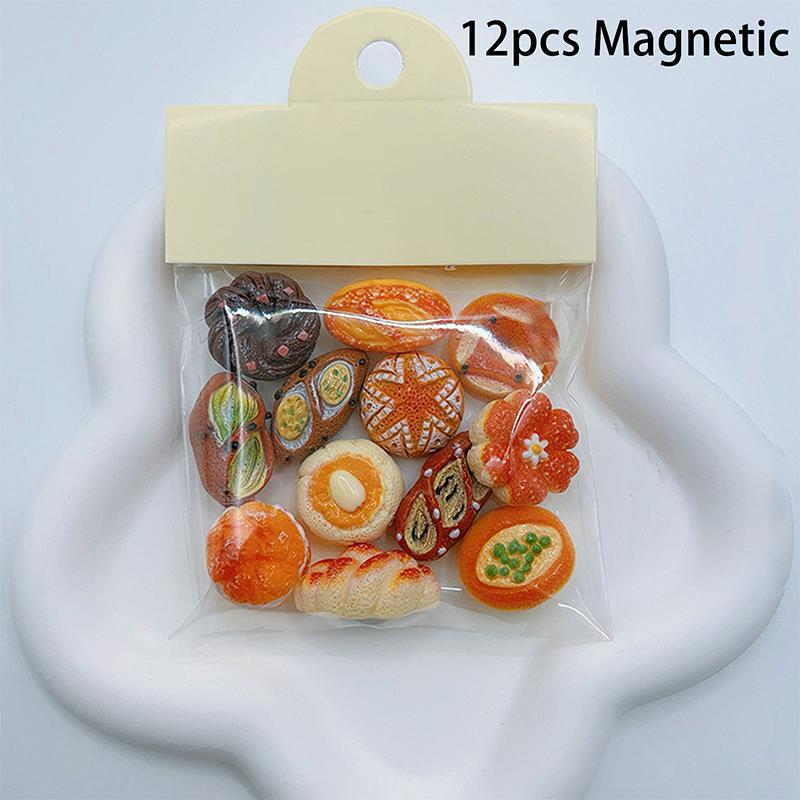 Магниты на холодильник с изображением французского хлеба, кавайные магниты на холодильник с изображением мультяшной еды, милые декоративные магниты с фотографиями и сообщениями, магнитные наклейки