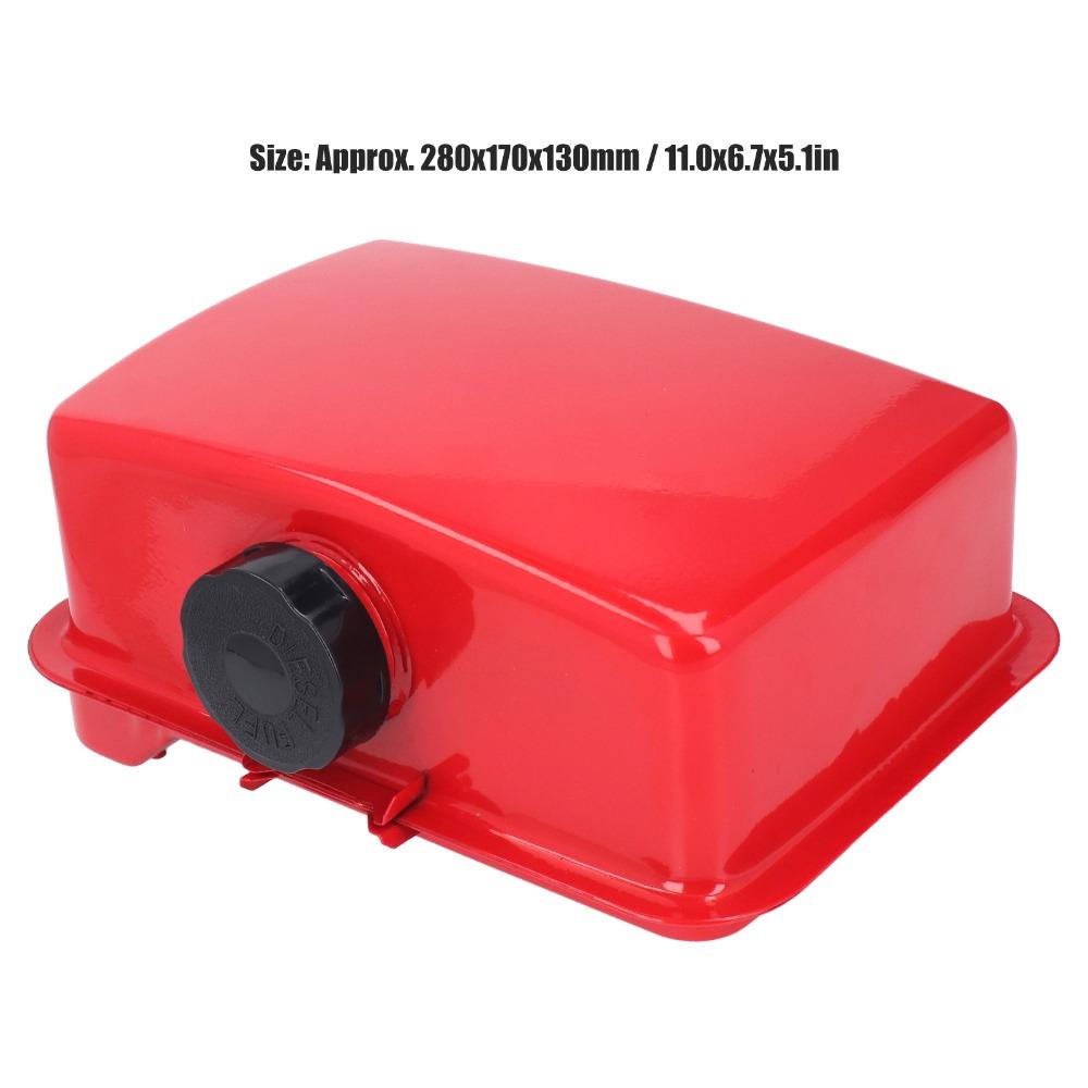 Red Diesel Fuel Tank With Oil Pipe Portable Diesel Tank for 186F 188F 192F 195F