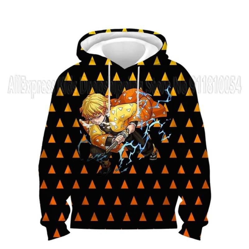 Малыши Демон Slayer 3D принт толстовки детские аниме толстовки мальчики девочки мультфильм свитера детские топы пальто Sudadera Escolar