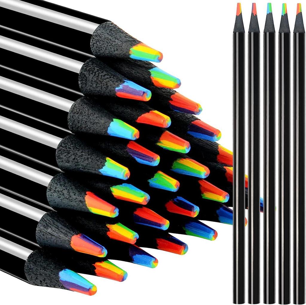 Oil-Based Colored Pencil Set for Children - Available In 12, 18, 24, and 36 Colors - Ideal for Elementary School Drawing