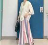Лето 2023 года, японская полосатая юбка А-силуэта