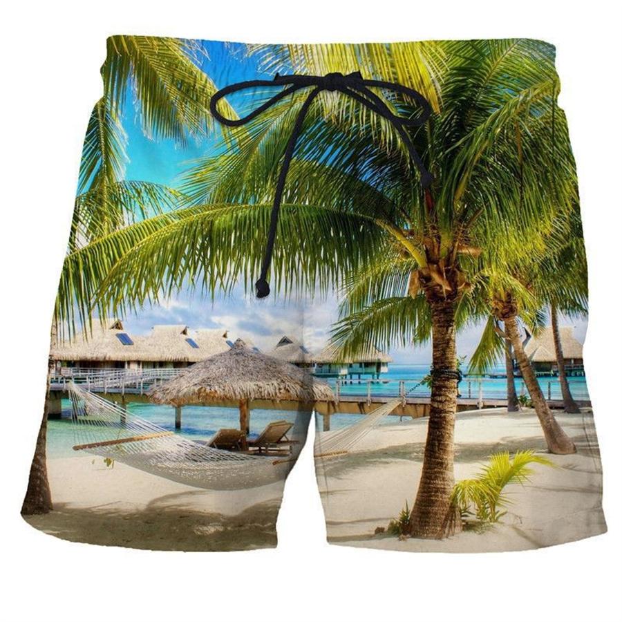 Men Shorts Summer 3D Printed Casual Ordinary Youth Beach Short Pants Spring Little Stretch Short Trousers