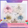 Korean Baby Girl Princess Hair Accessories: Birthday Hat, Hair Clip, Headband, Hairband Materials
