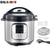 Autocuiseur Électrique Multifonction En Acier Inoxydable, Multicuiseur, Cuiseur À Riz, Soupe, Bouillie, Chauffe-repas, Cuisine, 220V, 6L